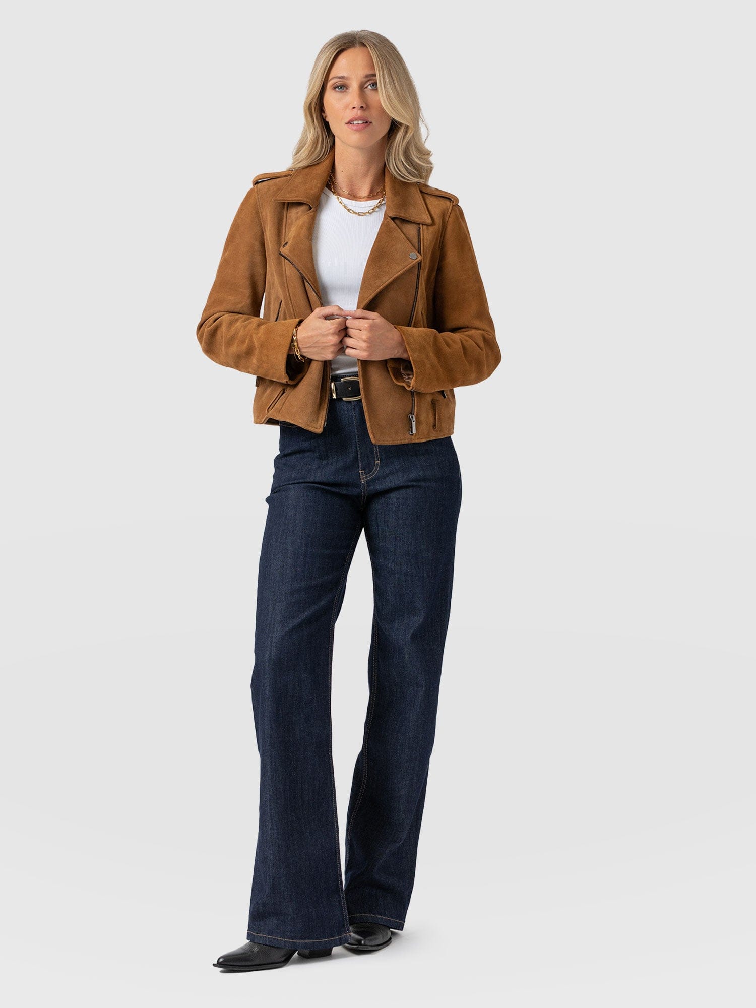 Wide Leg Jeans Indigo Blue - Women's Jeans | Saint + Sofia® UK